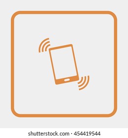 Vibration phone sign.
