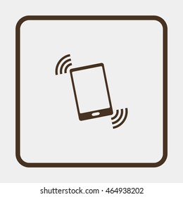 Vibration phone sign.