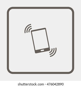 Vibration phone sign.