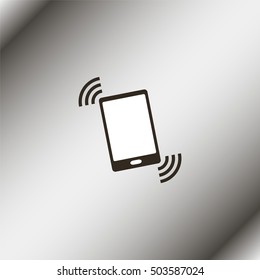 Vibration phone sign.