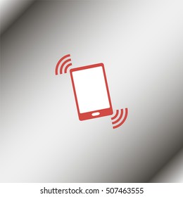 Vibration phone sign.