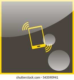 Vibration phone sign.