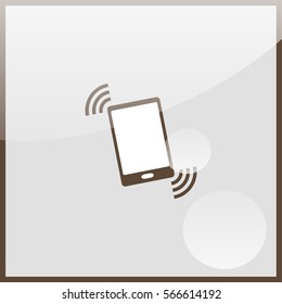 Vibration phone sign.
