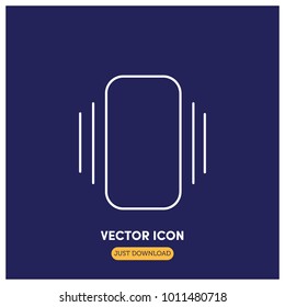 Vibration Phone Vector Icon Illustration