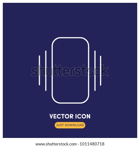 Vibration Phone Vector Icon Illustration