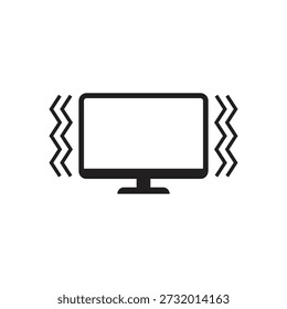 Vibration signal and system error warning on display