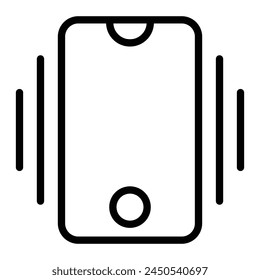 Vibration Vektorgrafik Line Icon Design