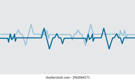 Vibration waves. Background. Pulse wave design, music. Blue waves.