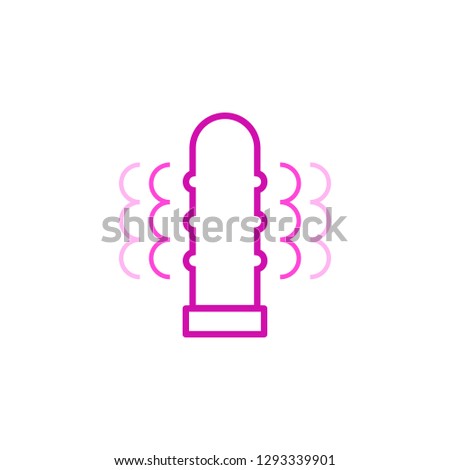 vibrator sex toy vector icon