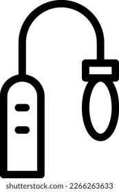 vibrator  Vector illustration on a transparent background. Premium quality symmbols. Thin line vector icons for concept and graphic design. 
