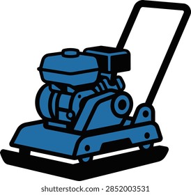 Vibratory Plate Compactor Construction Site Equipment Icon
