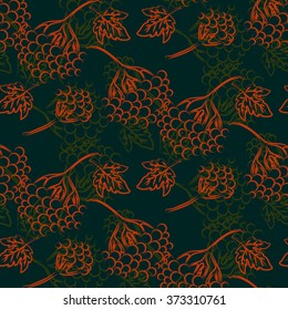 viburnum graphic design pattern seamless