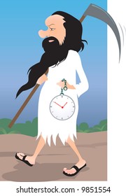  vicar carrying a clock	