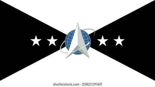 Vice Chief of Space Operations Flag Vector Illustration Premium Quality
