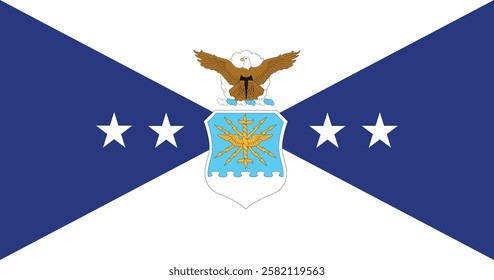 Vice Chief of Staff of the Air Force Flag Vector Illustration Premium Quality