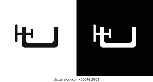 Symbol für die Schraubstock-Klemme Symbol Symbol für ausgefüllten Stil