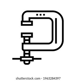vice jewellery line icon vector. vice jewellery sign. isolated contour symbol black illustration
