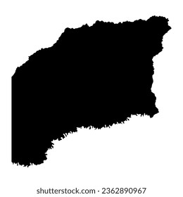 Vichada department map, administrative division of Colombia.