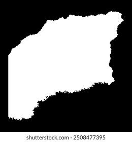 Mapa do departamento de Vichada, divisão administrativa da Colômbia.