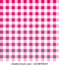 Vichy check plaid pattern set in pastel pink, yellow, white. Gingham seamless tartan bright colorful graphics for tablecloth, towel, oilcloth, other modern spring summer fashion fabric print.
