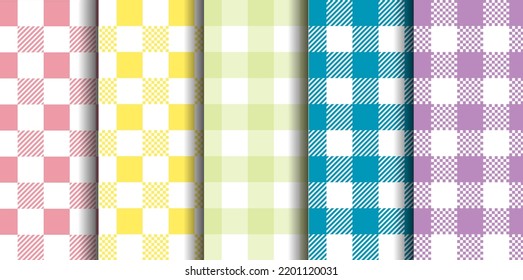 Juego Vichy Seamless. Patrón de gingham Pastel. Antecedentes de Semana Santa, papel pintado, manta.
