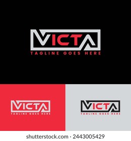 VICTA Consulting logo design. New Adobe Illustrator logo design.