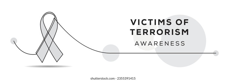 Victims of Terrorism awareness, banner design.