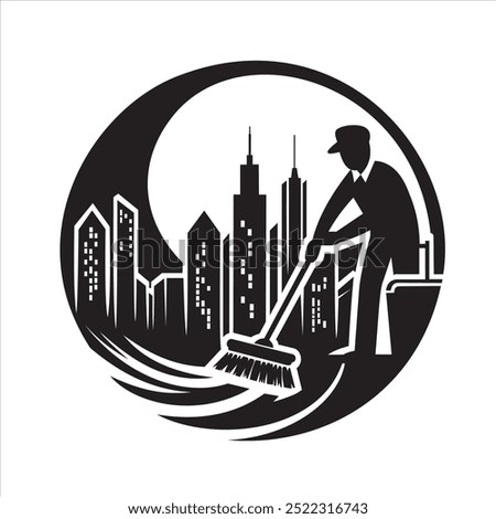 victor image of city clean icon logo.