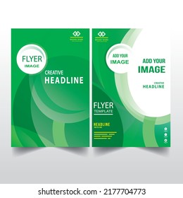 Victor modern creative and clean double-side business flyer template