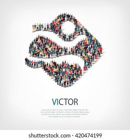  victor  people sign 3d