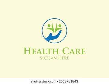 Victor template, health care logo, unique health logo, medical symbol logo design 