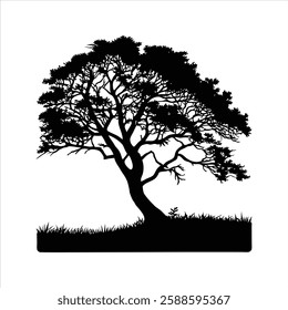 A victor tree silhouette Icon.