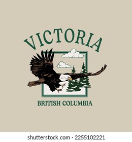 Victoria British Columbia Outdoor Varsity Graphic