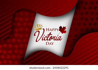 Victoria Day background vector, for card design