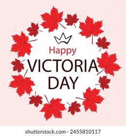 Victoria Day Flyer Design illustration