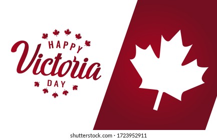 Victoria day greeting card or background. vector illustration.