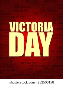 Victoria Day with same text on red gradient background.