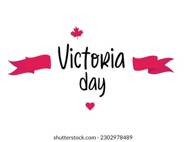 Victoria Day Template Art. Canada National Holiday Celebration.