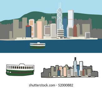 Victoria Harbour-Blick auf Hongkong