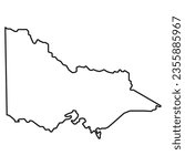 Victoria Map line icon. illustration graphic of Victoria Map