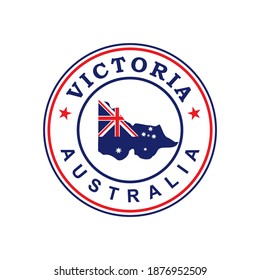 Victoria Map Vector , Country Logo