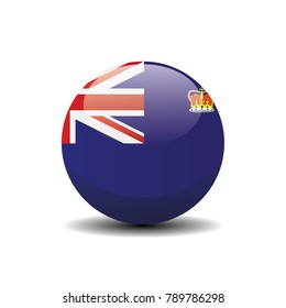 Victoria national circle button flag background texture. Vector illustration.