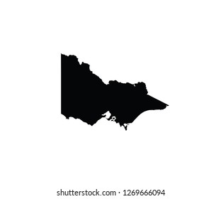 Victoria Outline Map Australia