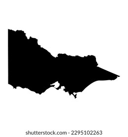 Victoria State Map, state of Australia. Vector Illustration.