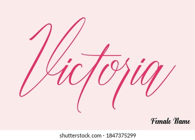 Calligraphy Victoria Name Design | Lilmossmadscientist