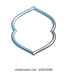 Victorian art vector frame with blank copy space, vintage heraldic design. Heraldic template illustration, mirror border, decorative element.