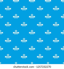 Victorian bastion pattern vector seamless blue repeat for any use