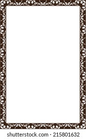 Victorian board is isolated on white