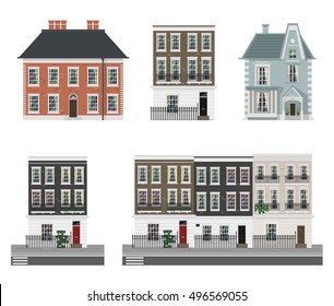 Victorian buildings set