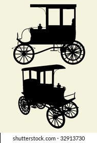 Victorian Cabs Carriage Vector 01